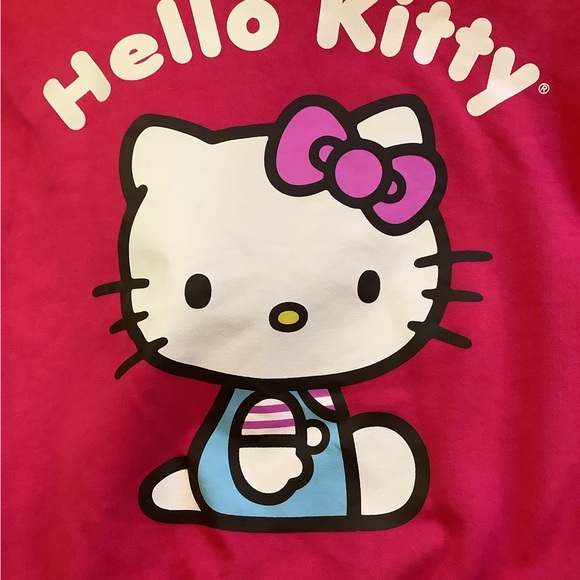 Hello Kitty Fleece Hoodie ~ Girls Size L (10-12) - Picture 5 of 6